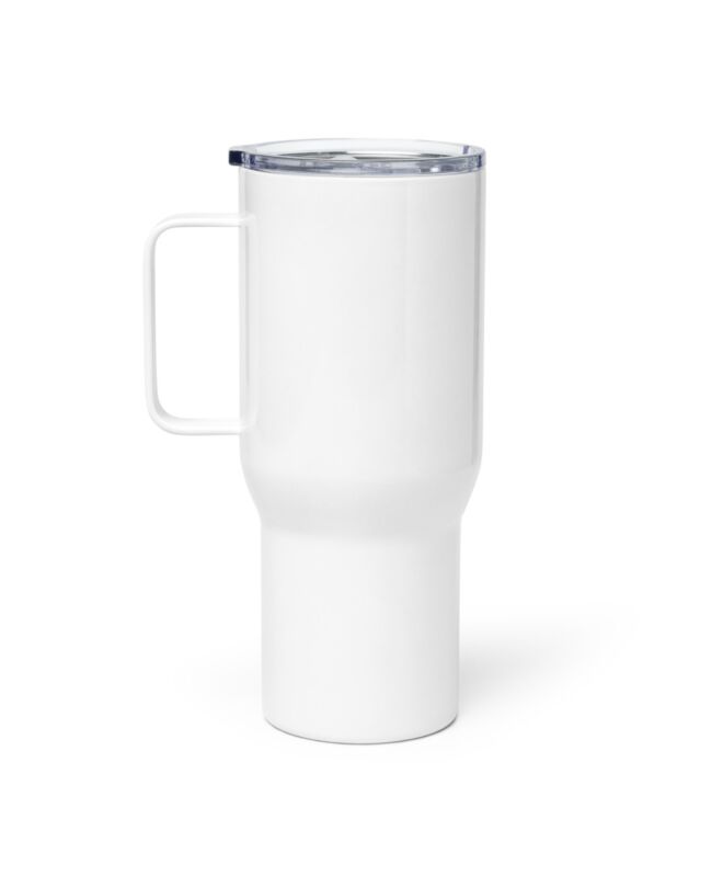 Travel mug with a handle