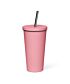 Insulated tumbler with a straw (Your design)