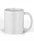 White glossy mug 